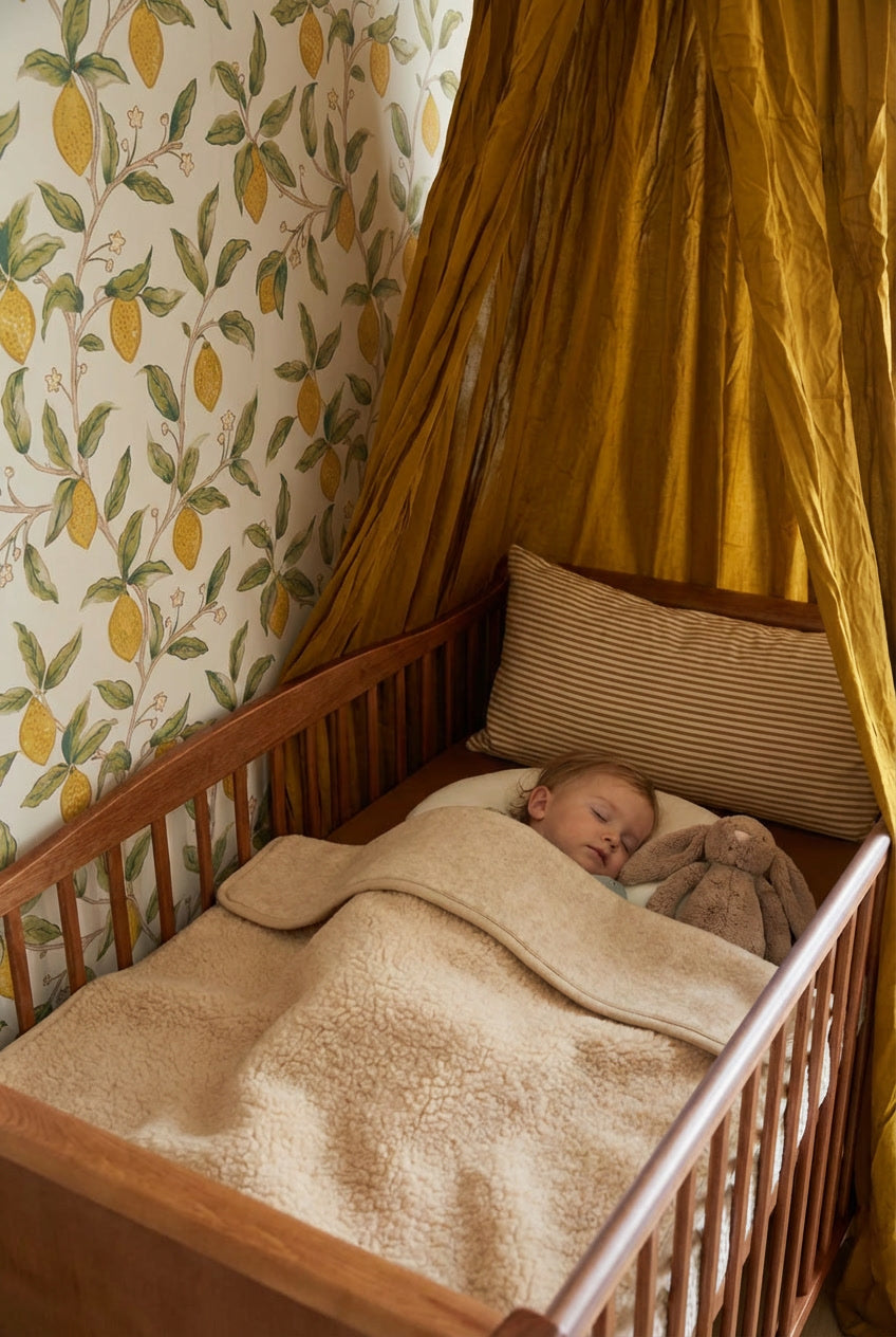 Merino Wool Blanket - Almond - 93x135cm