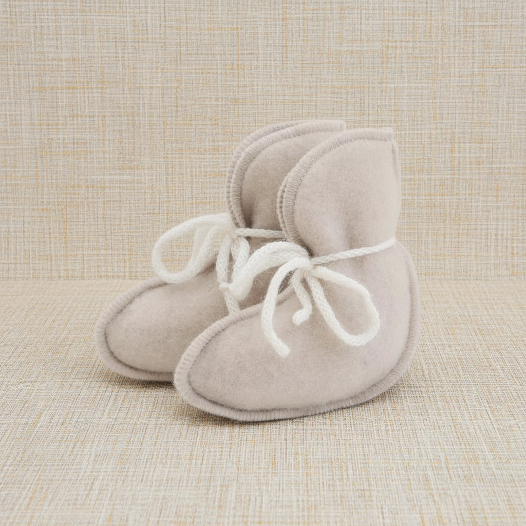 Merino Wool Slippers - Beige