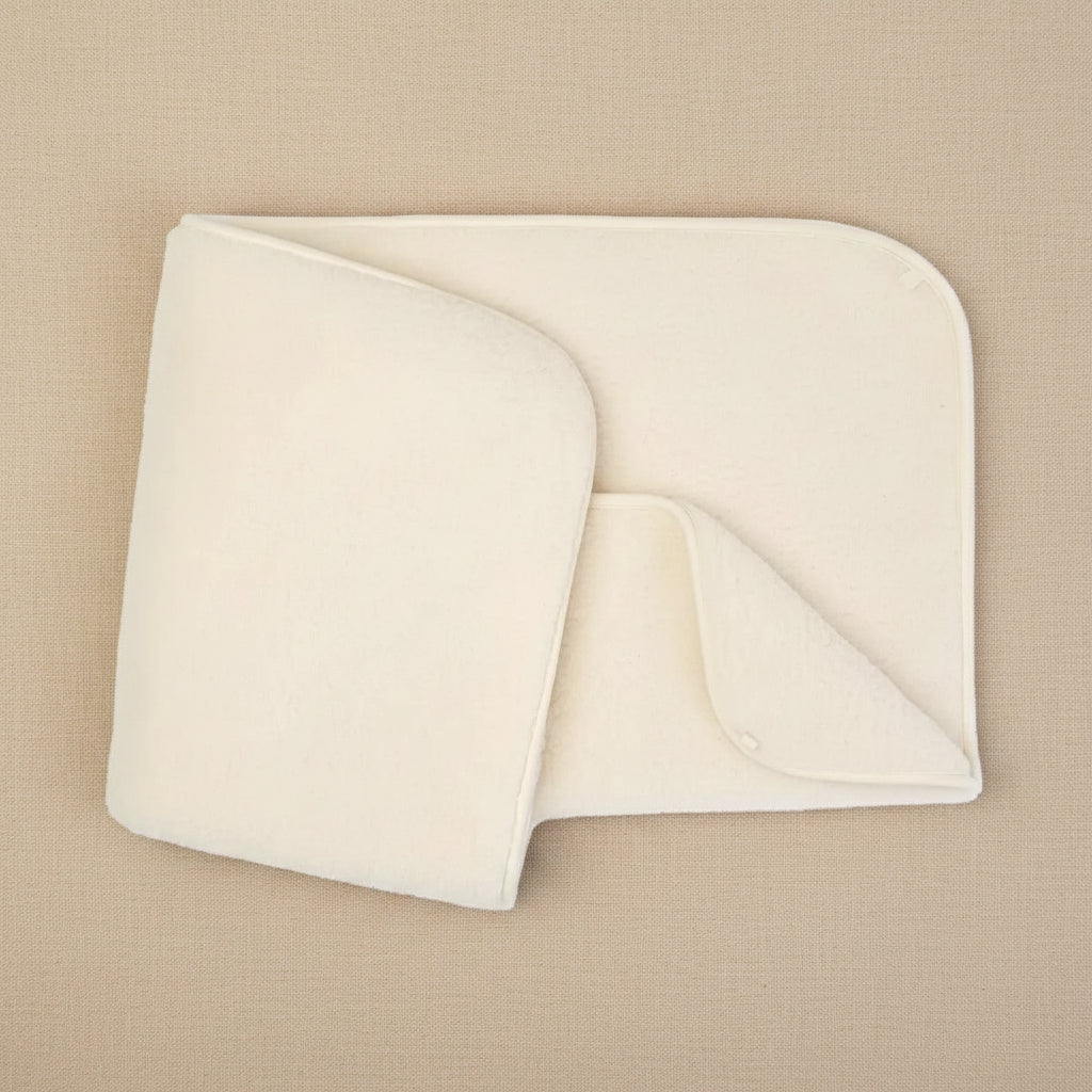 Merino Wool Blanket 2-Layer - Natural - 93x135cm