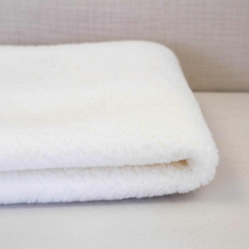 Merino Wool Blanket -  Natural - 93x135cm
