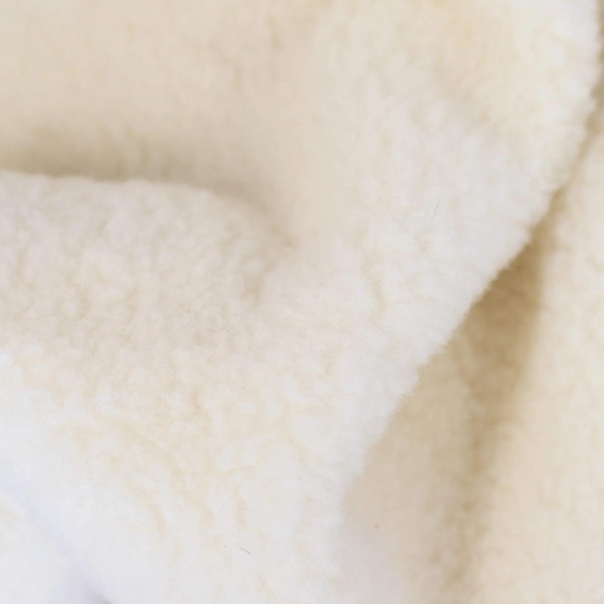 Merino Wool Blanket - Single Layer - Natural - 120x150cm