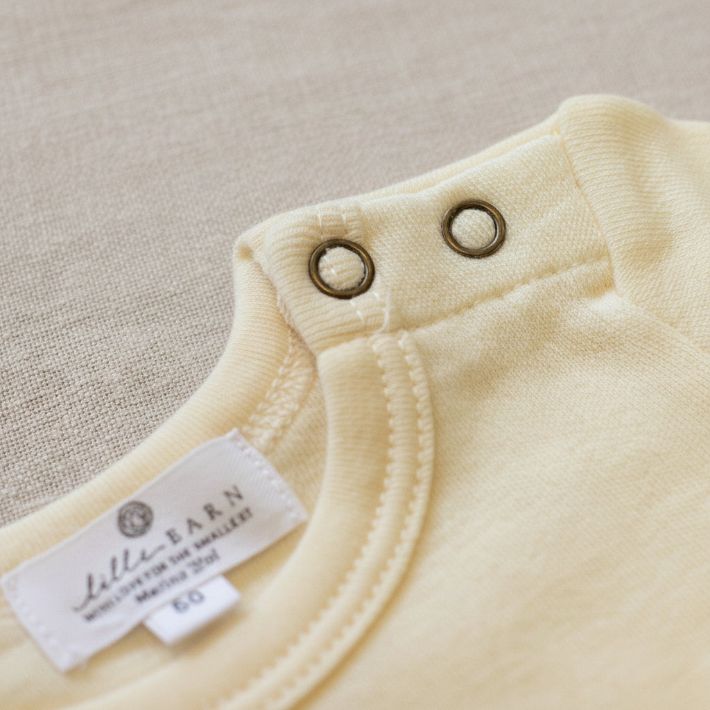 Merino Wool Romper Short Sleeve - Natural
