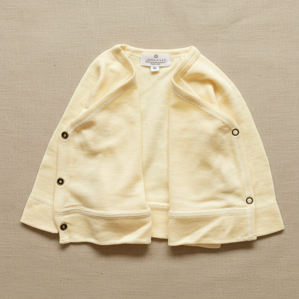Merino Wool Wrap Sweater - Natural