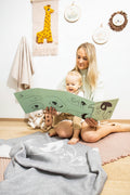 Merino baby blanket - Doggy