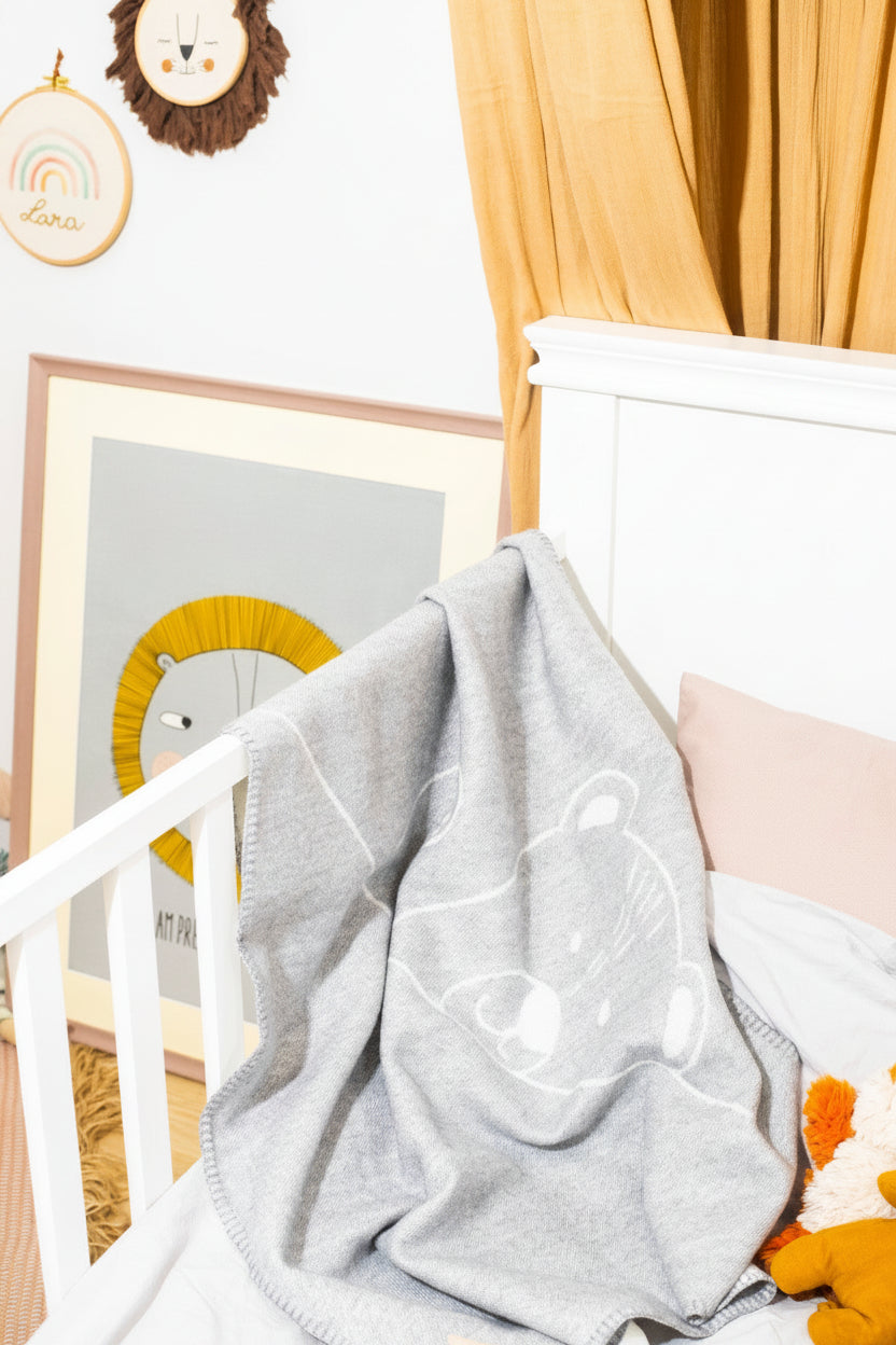 Merino baby blanket - Teddy