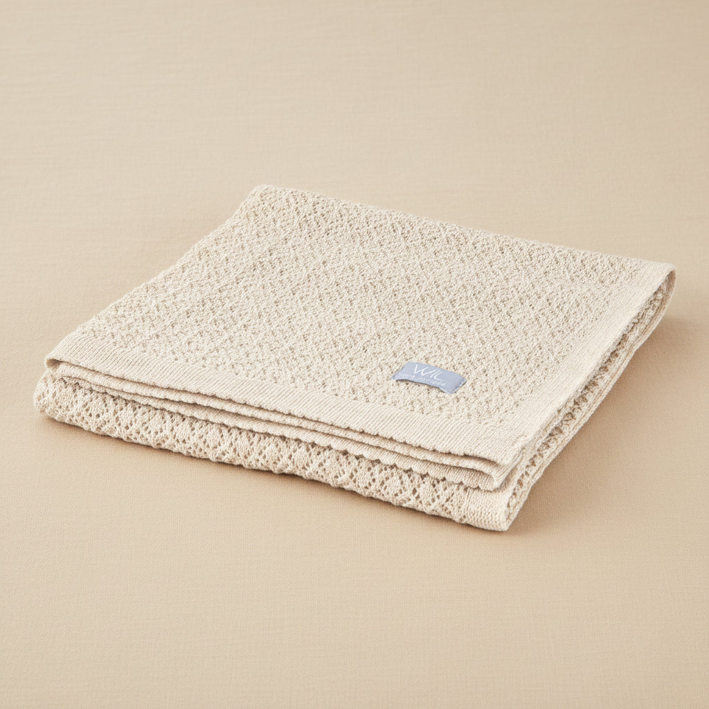 Merino wool baby blanket DELIGHT