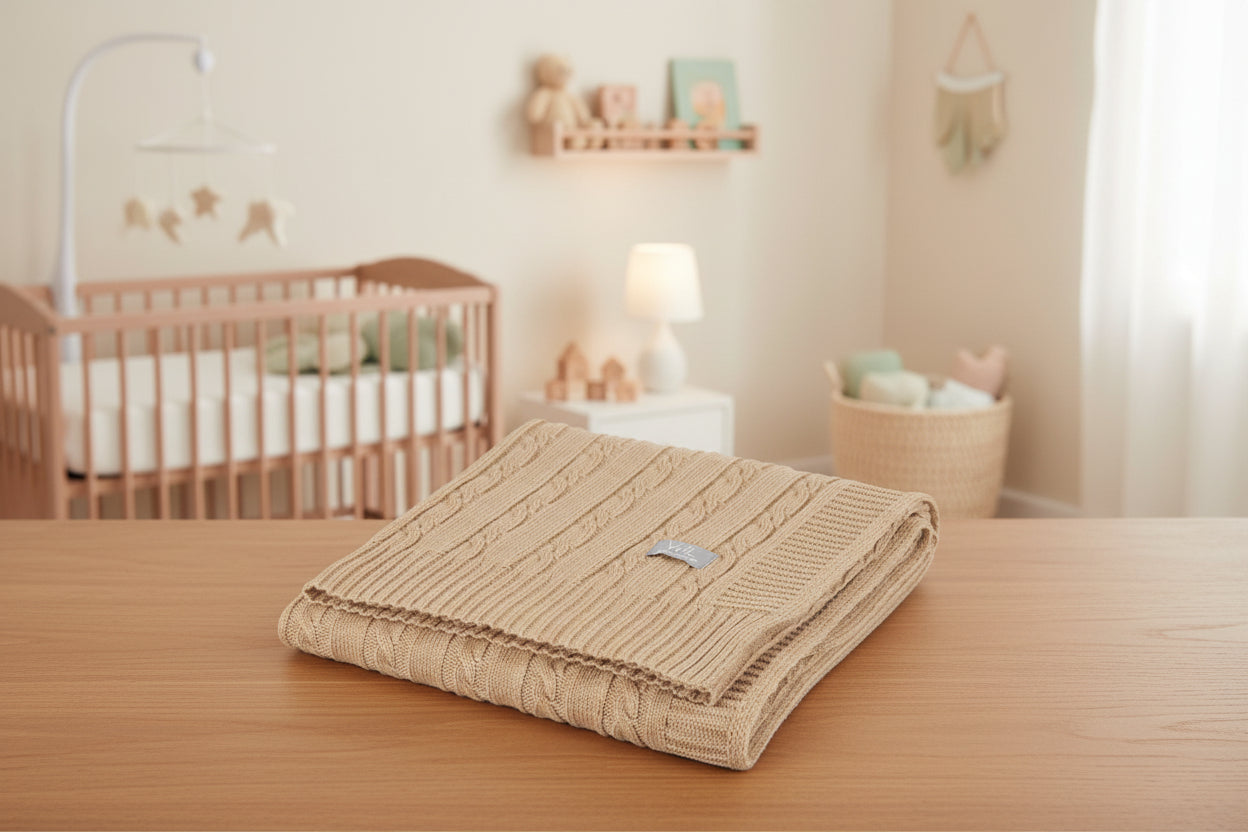 Merino wool baby blanket HOPE