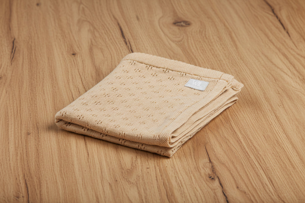 Merino wool baby blanket LOVE