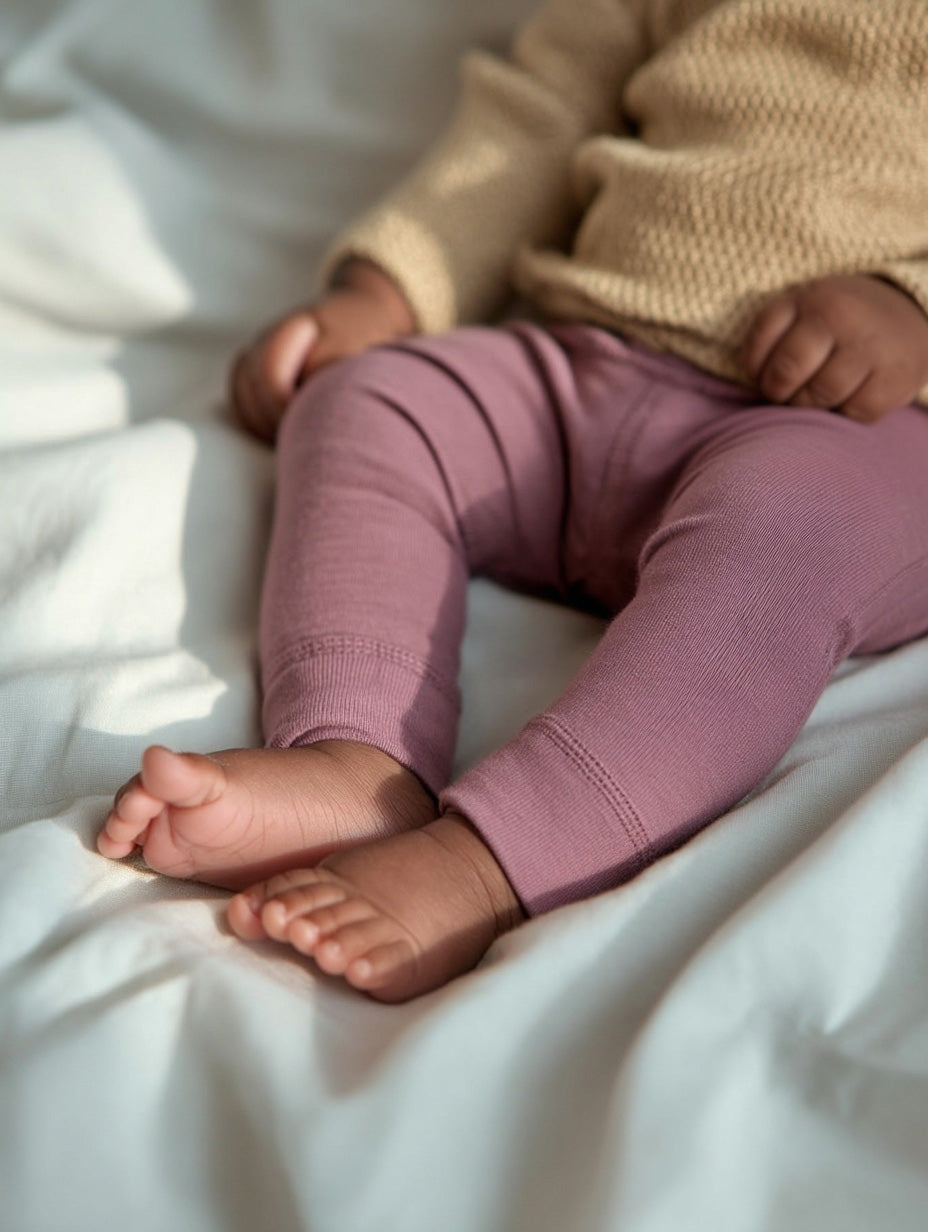 Merino Wool Trousers - Lavender Mist