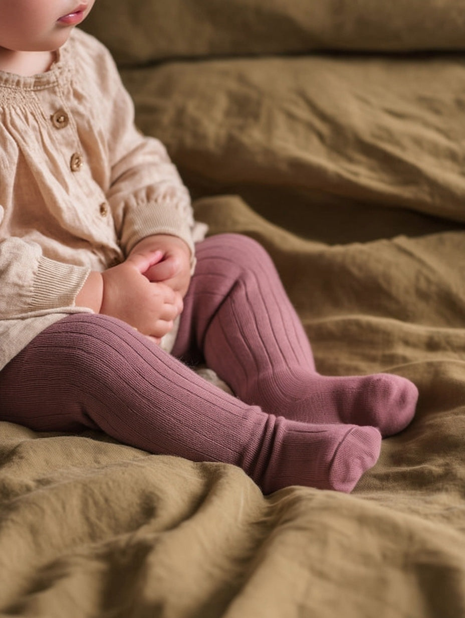 Merino Wool Tights - Haze