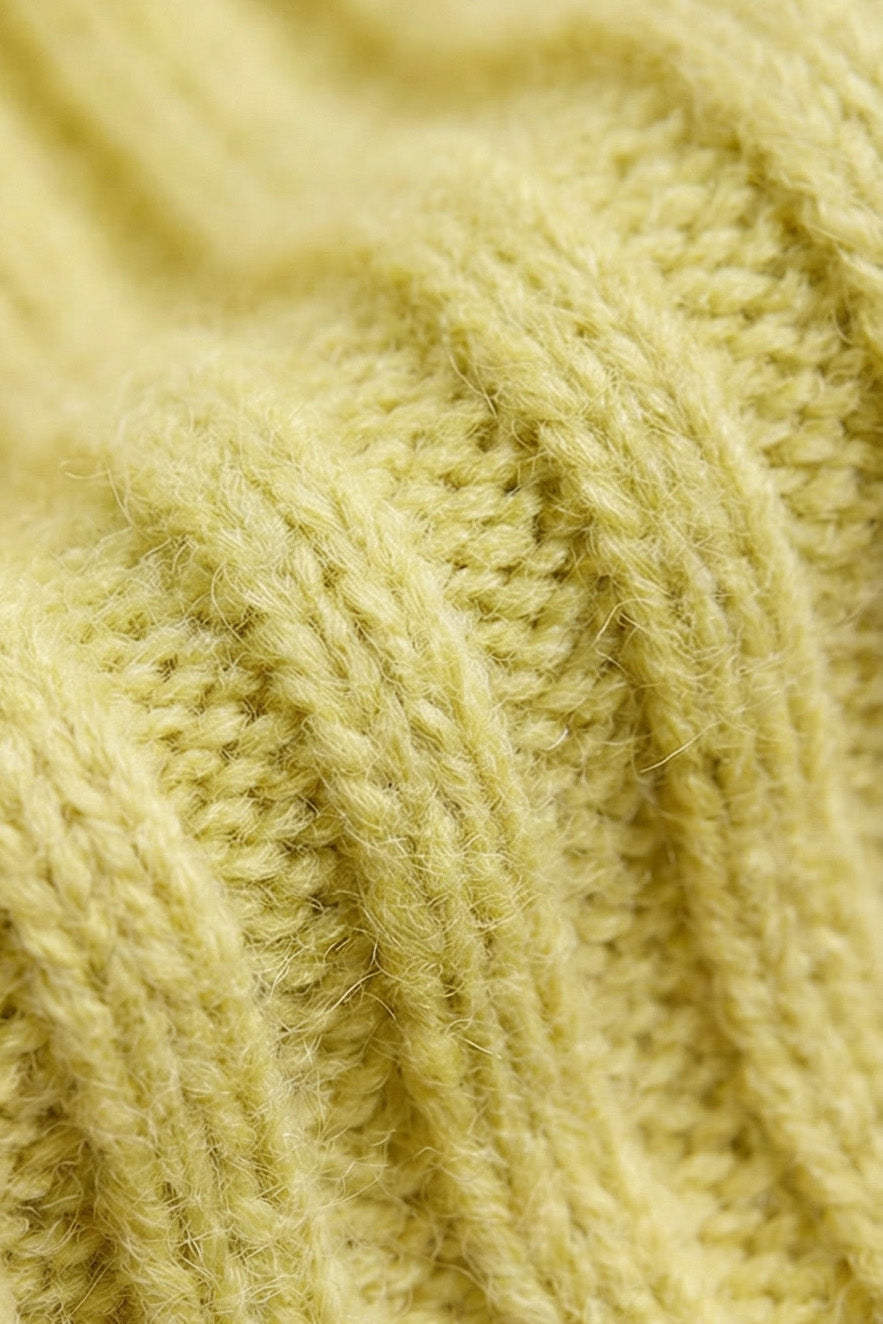 Merino Wool Baby Beanie - Lemonade