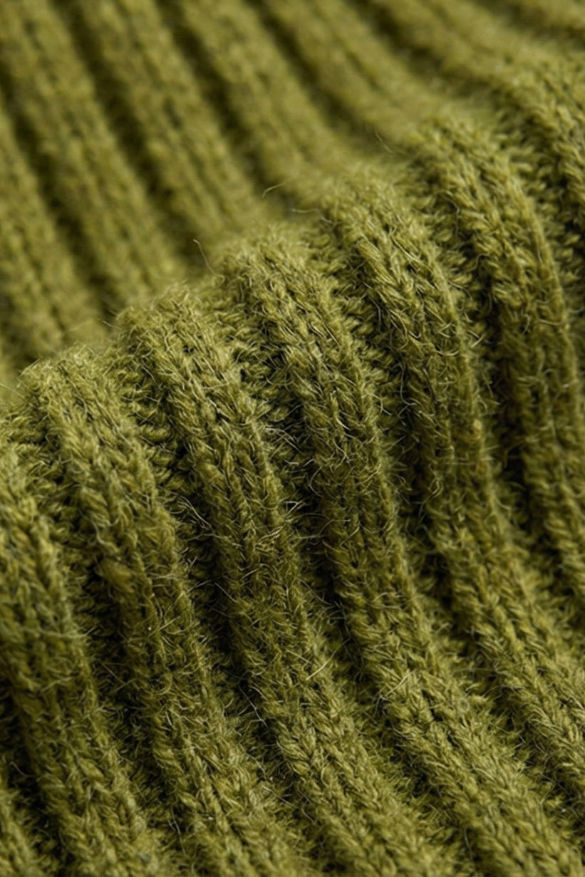 Merino Wool Baby Beanie - Pickle