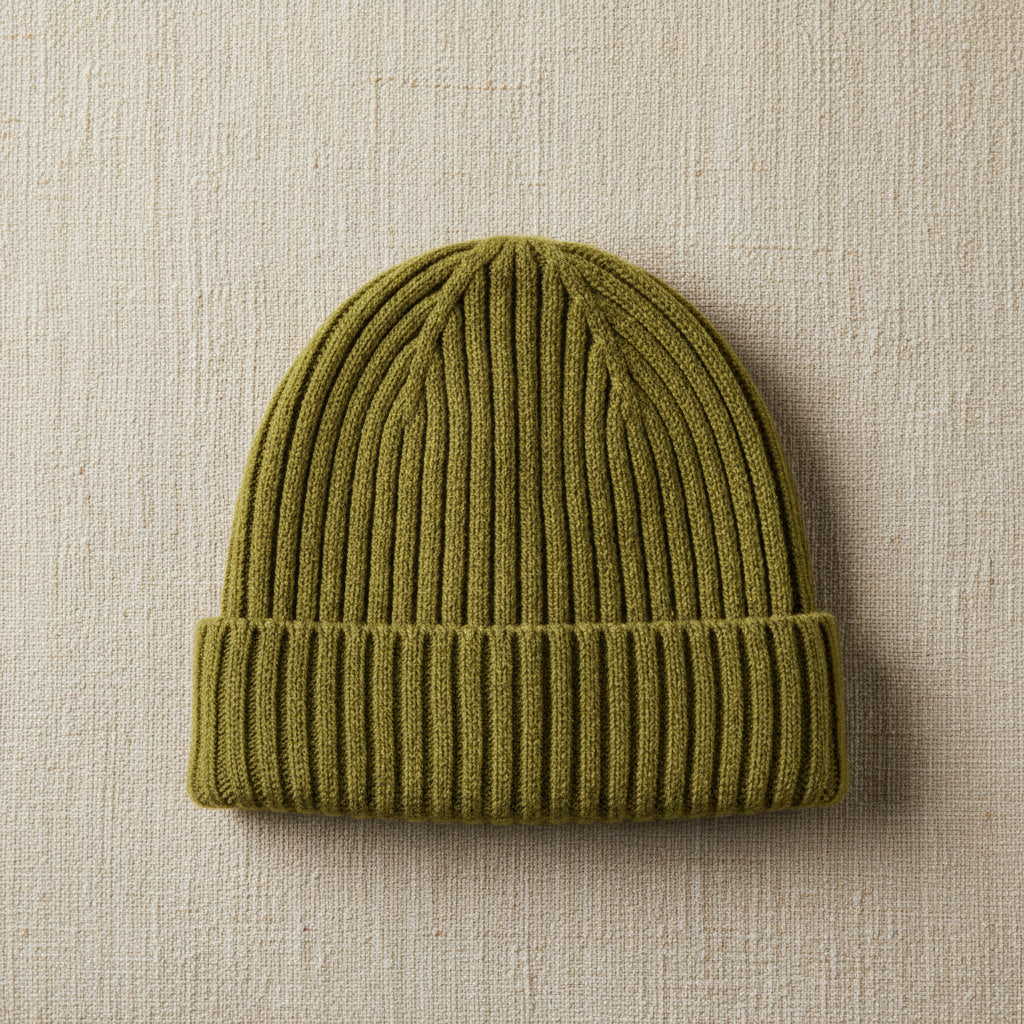 Merino Wool Baby Beanie - Pickle