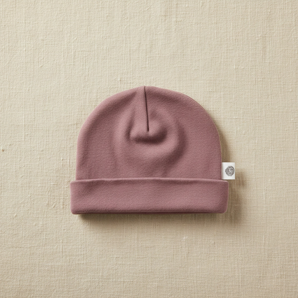 Merino Wool Baby Hat - Grape Shake