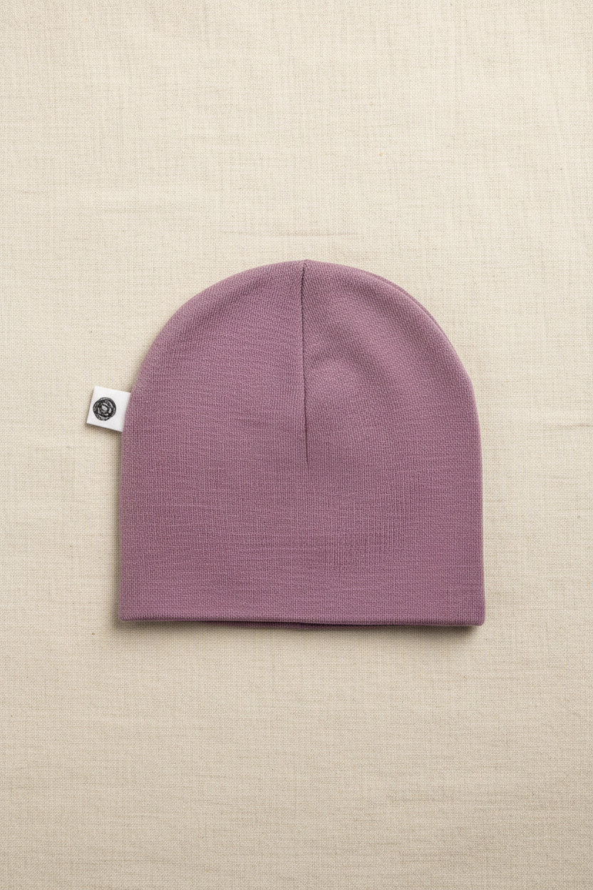 Merino Wool Baby Hat - Lavender Mist