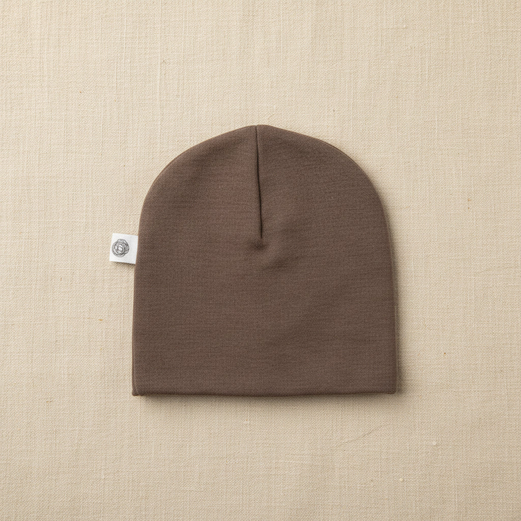 Merino Wool Baby Hat - Walnut