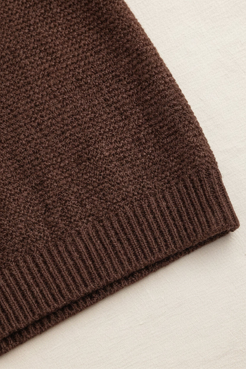 Merino Wool Spencer - Carob