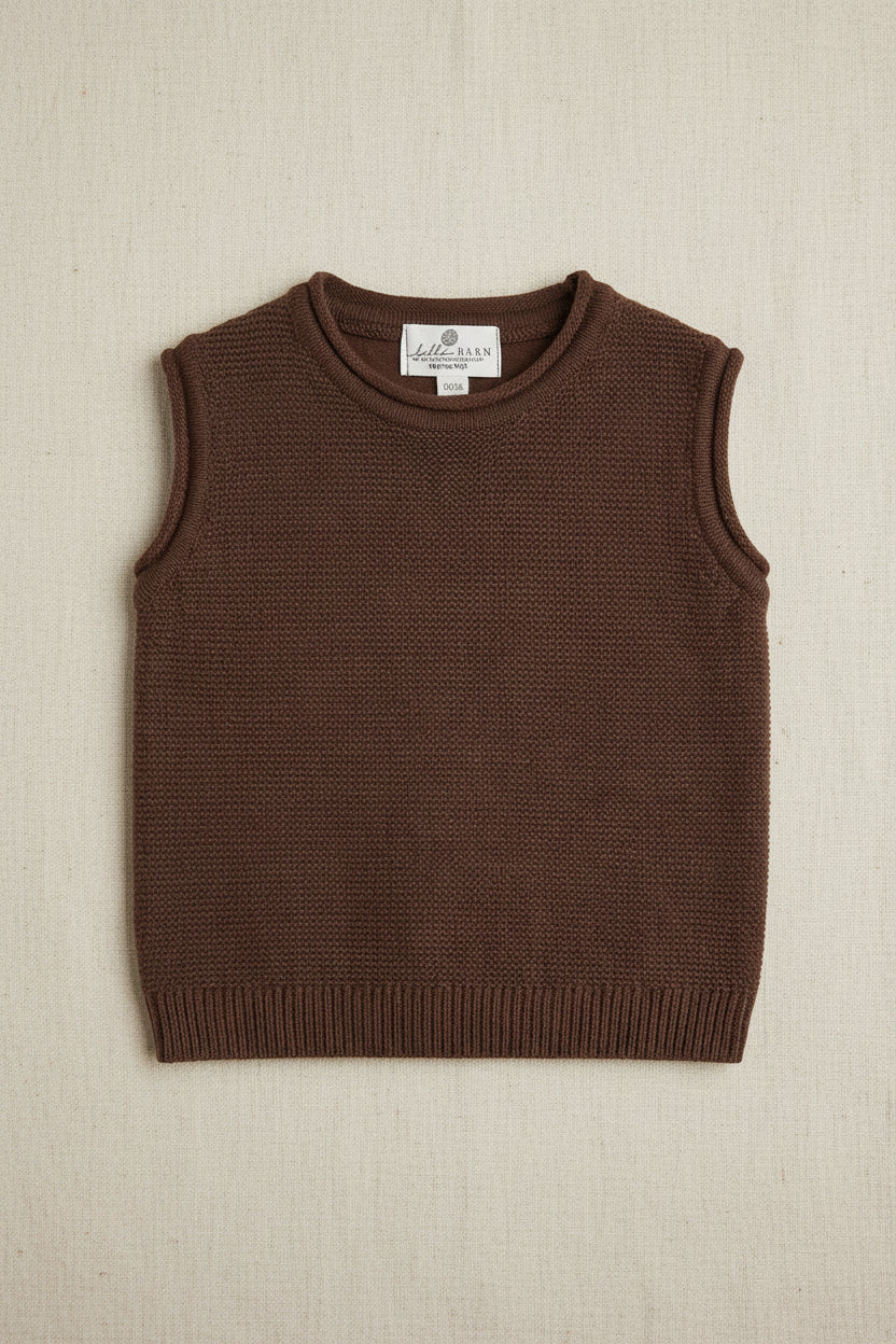 Merino Wool Spencer - Carob