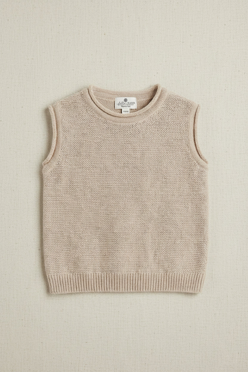 Merino Wool Spencer - Beige Grey