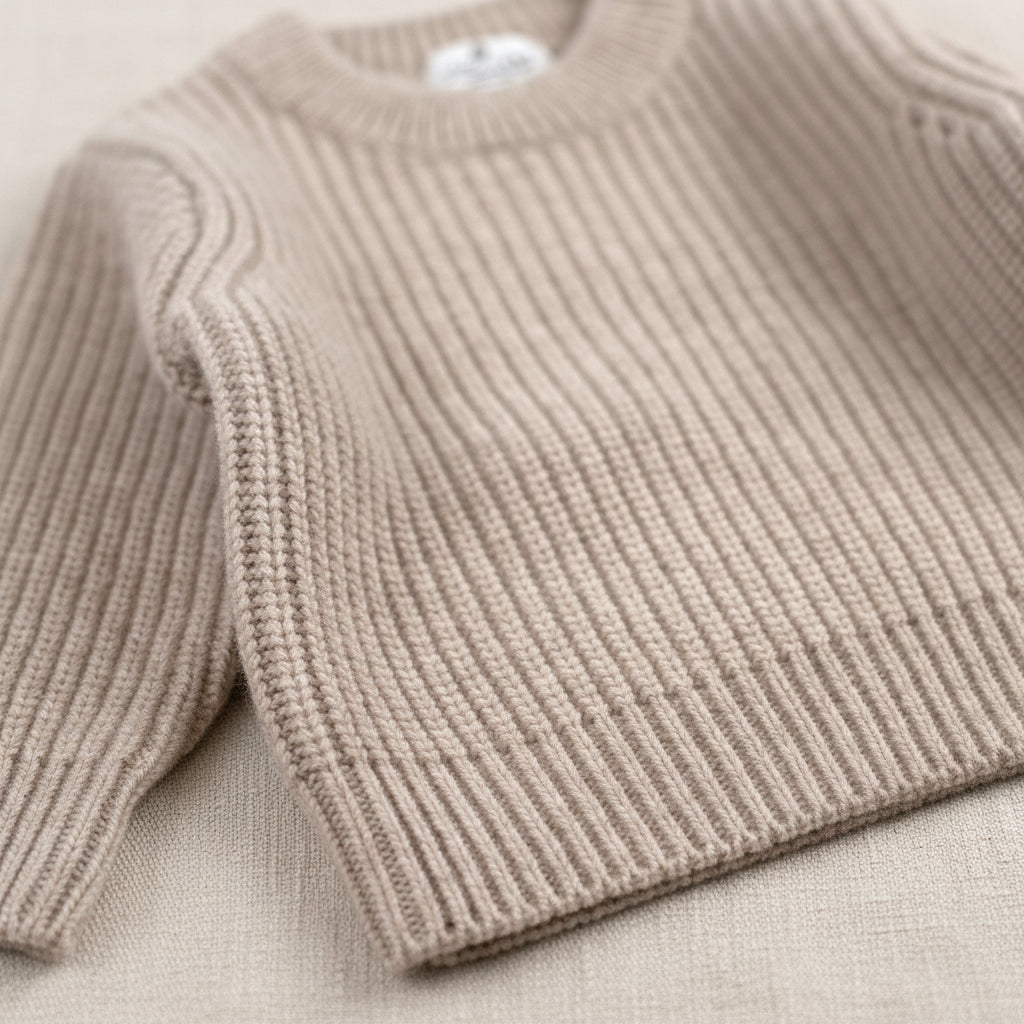 Merino Wool Sweater - Beige