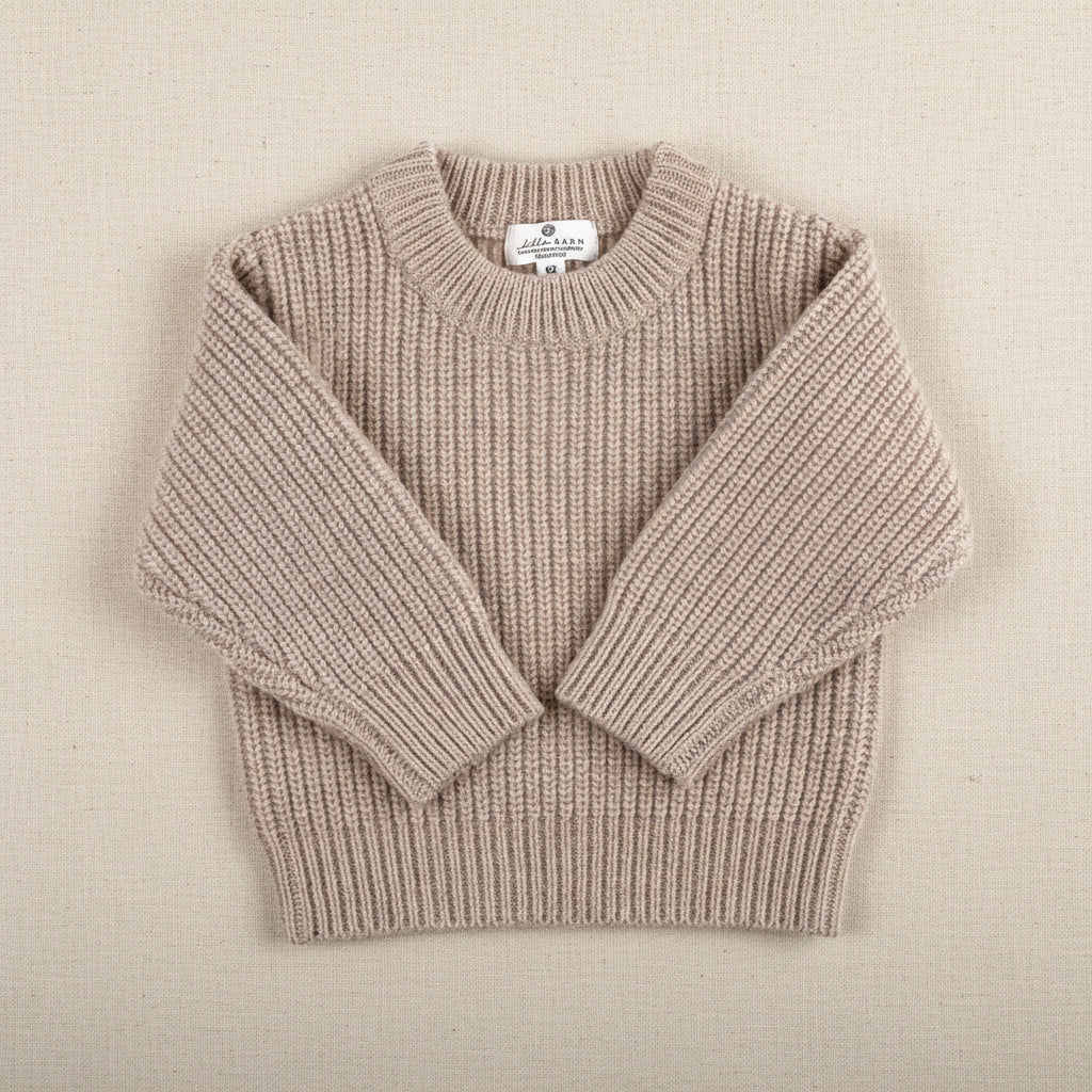 Merino Wool Sweater - Beige