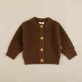 Merino Wool Cardigan - Brunette