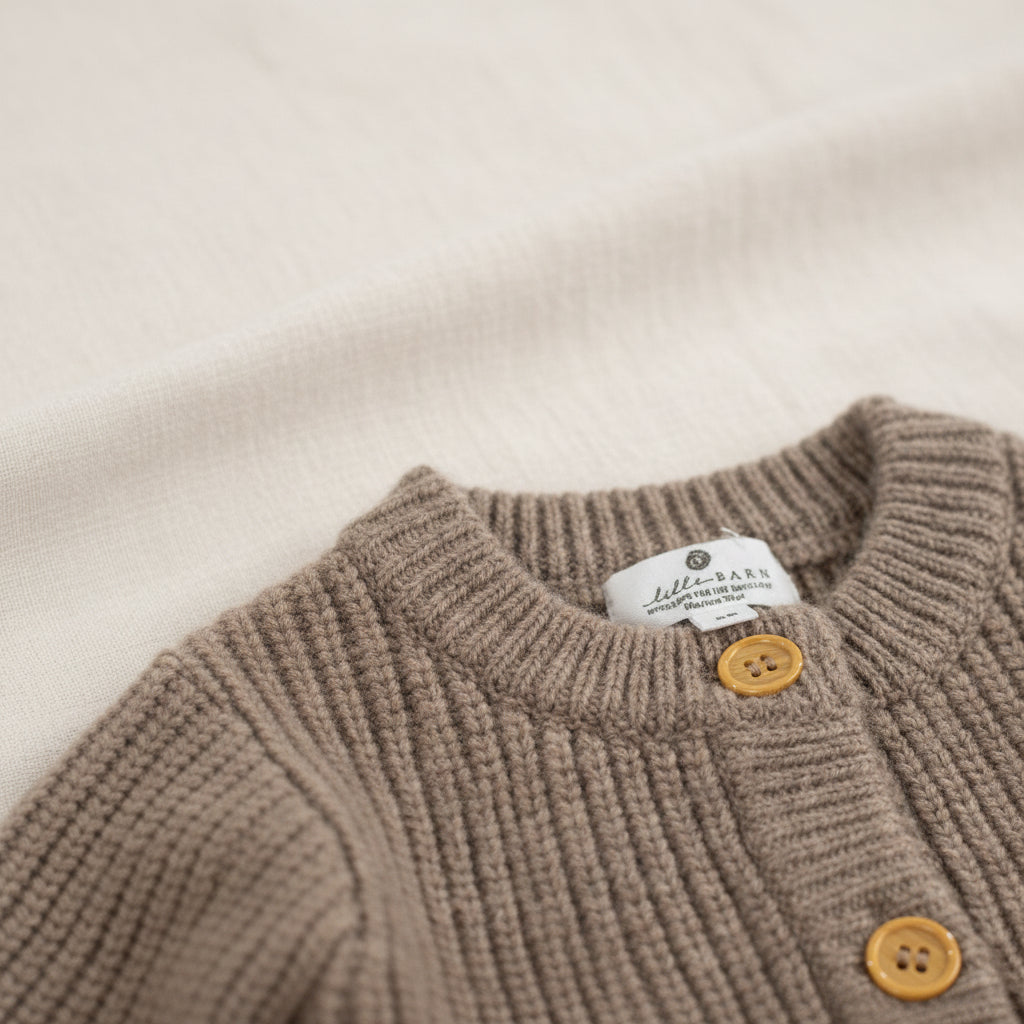 Merino Wool Cardigan - Cobble