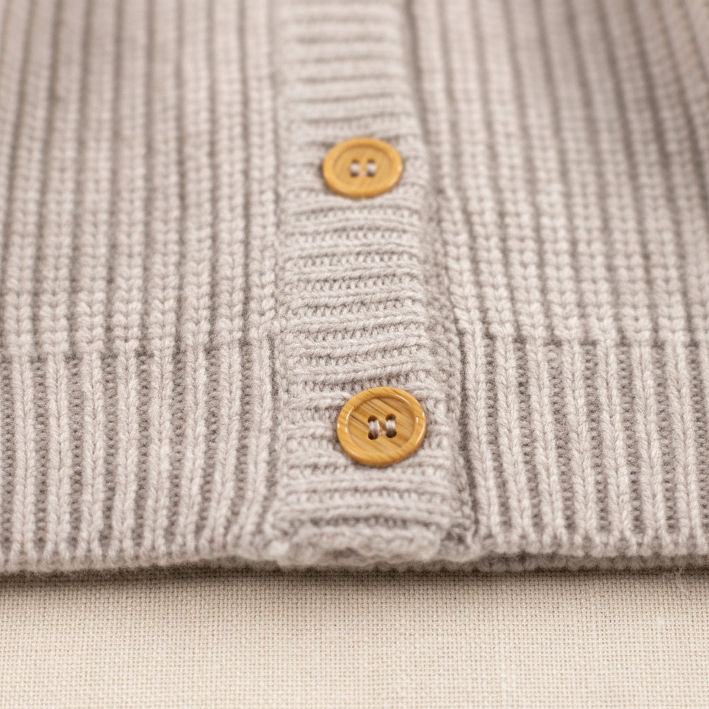 Merino Wool Cardigan - Beige