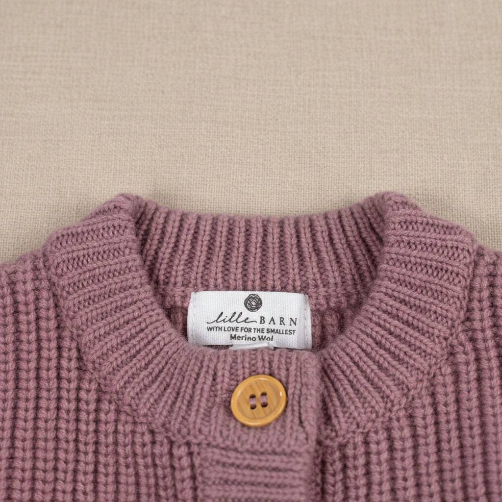 Merino Wool Cardigan - Haze