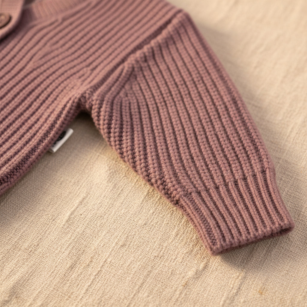 Merino Wool Cardigan - Haze