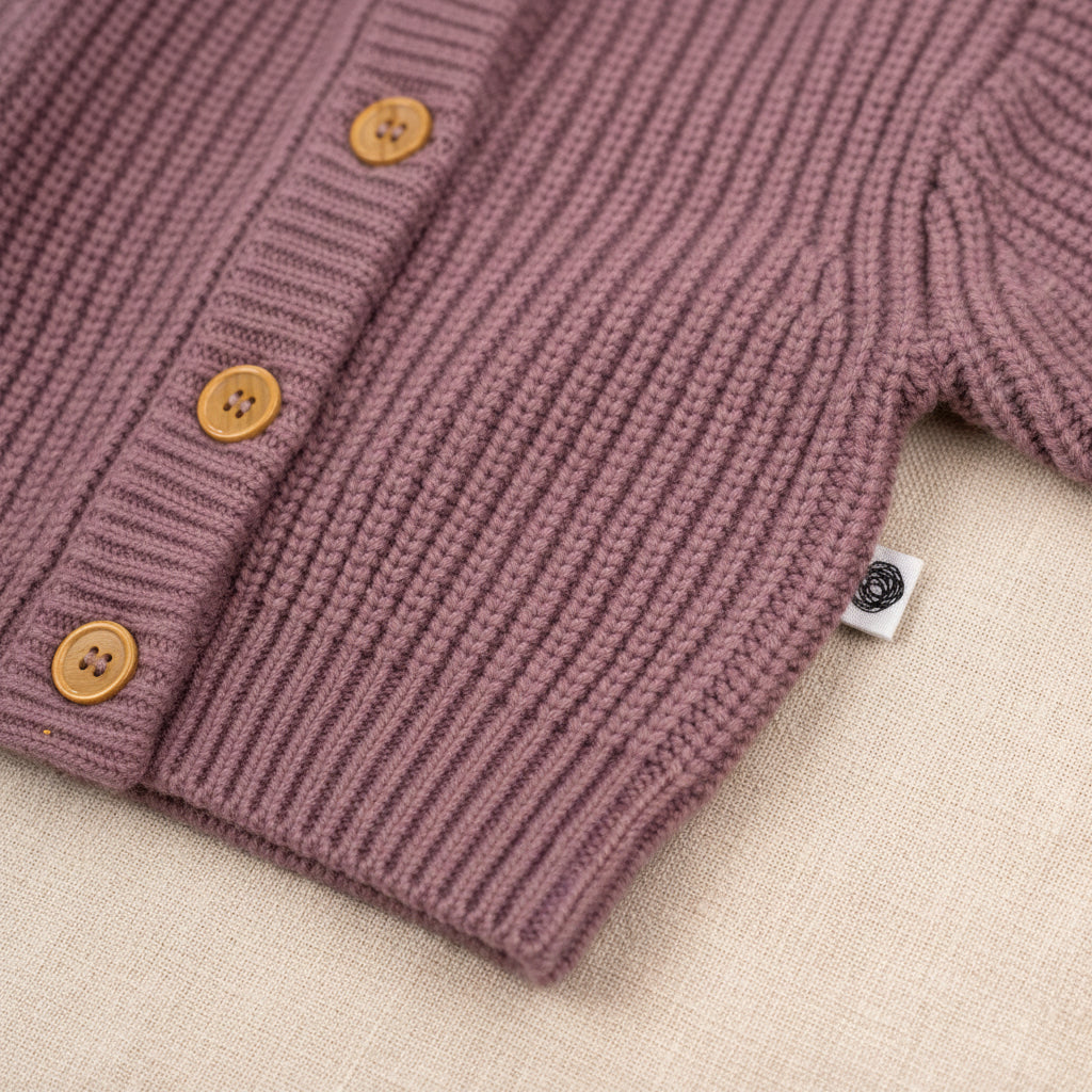 Merino Wool Cardigan - Haze