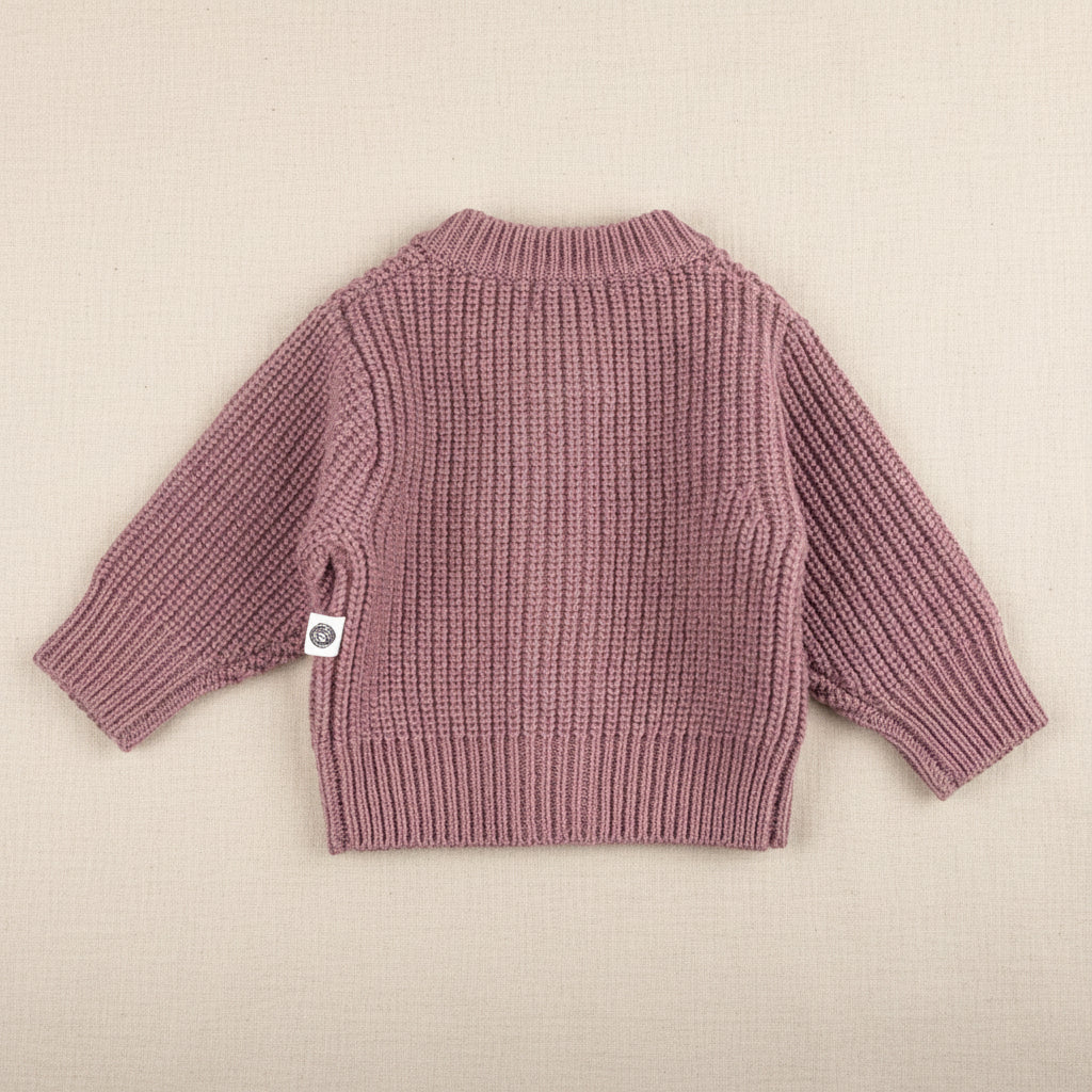 Merino Wool Cardigan - Haze