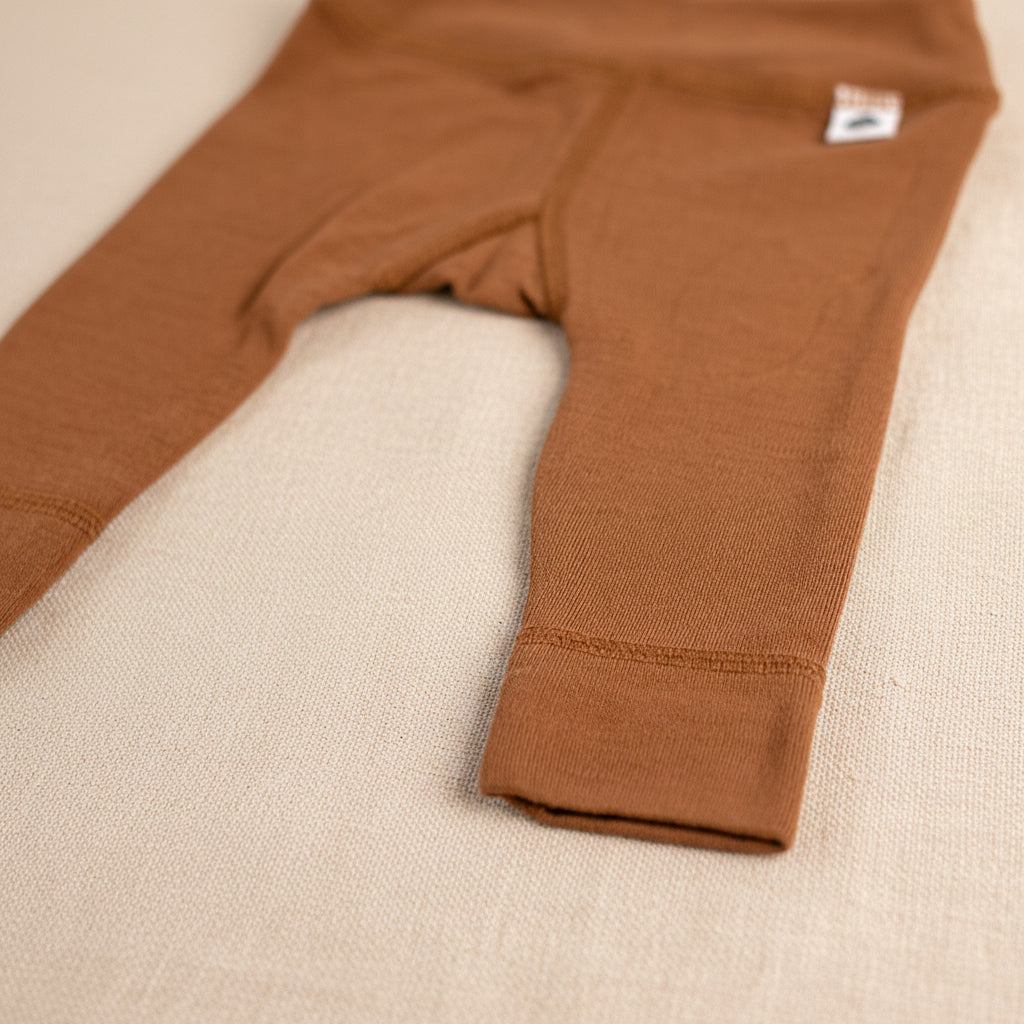Merino Wool Trousers - Argan Oil