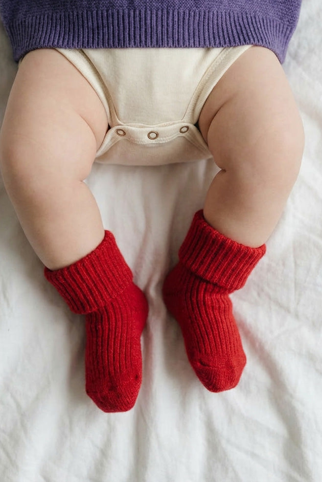 Merino Wool Socks - Lava