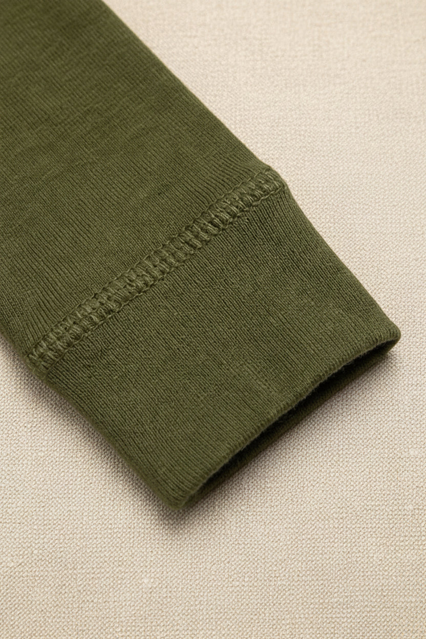 Merino Wool Wrap Romper Suit - Fir Green
