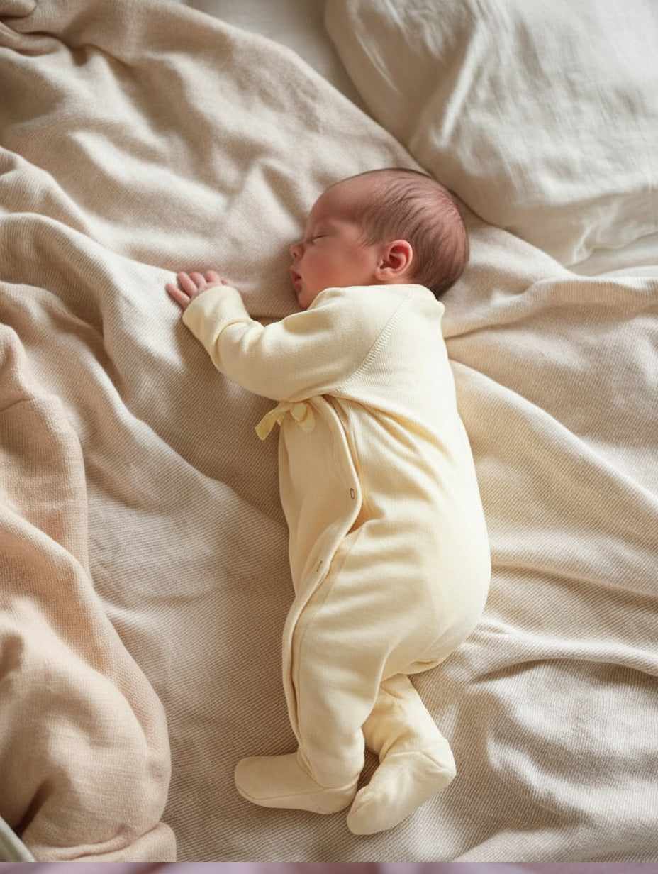 Merino Wool Wrap Romper Suit – Off White