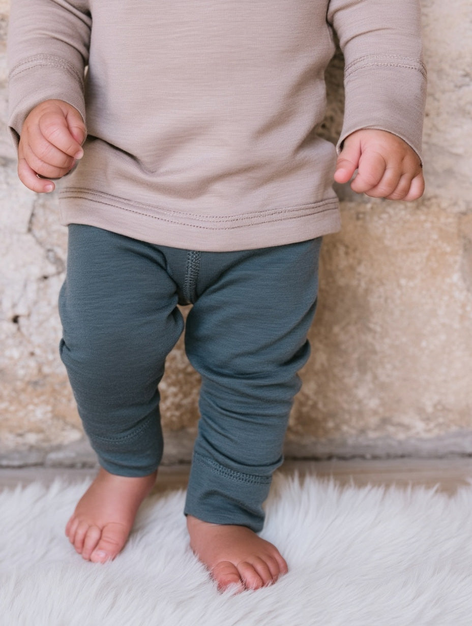 Merino Wool Trousers - Orion Blue