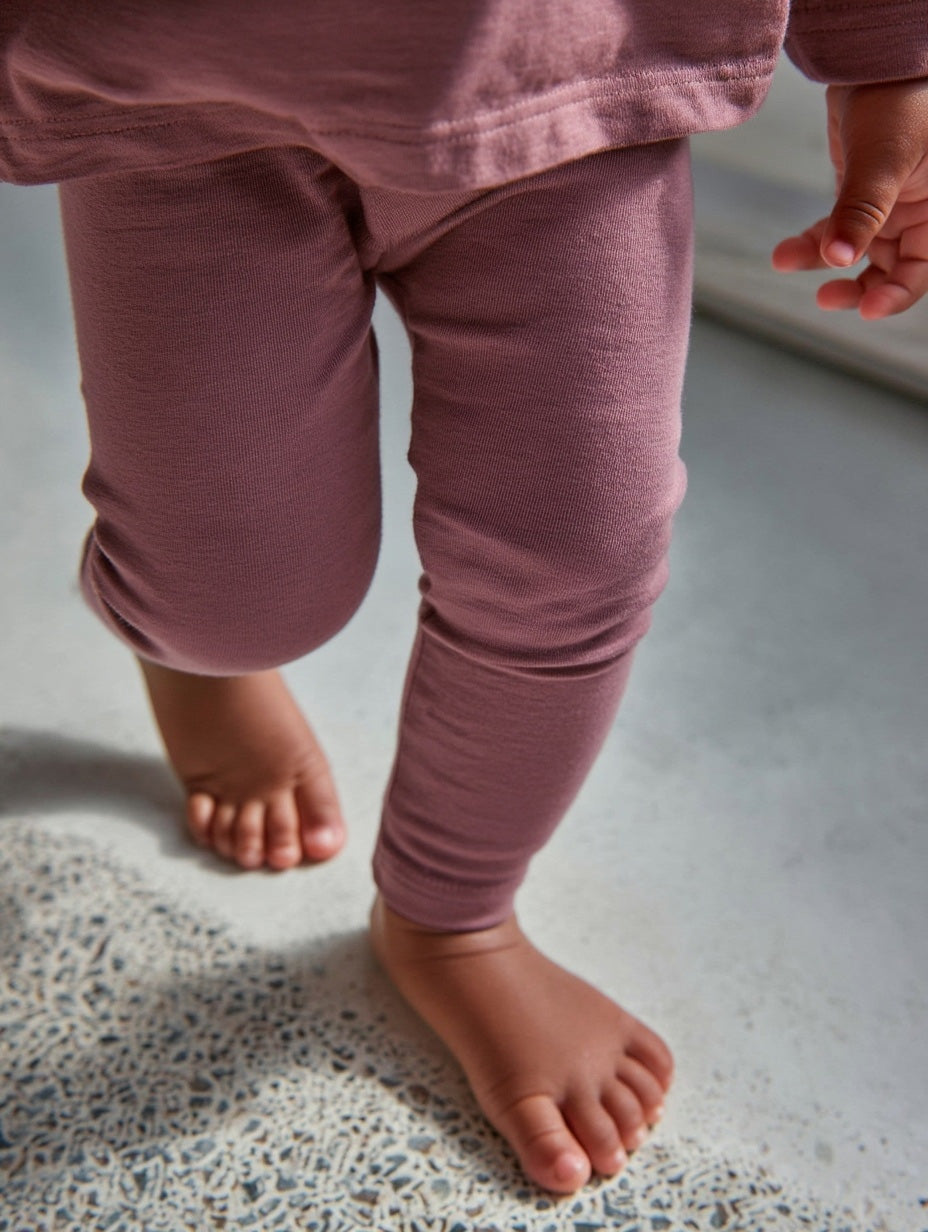 Merino Wool Trousers - Grape Shake