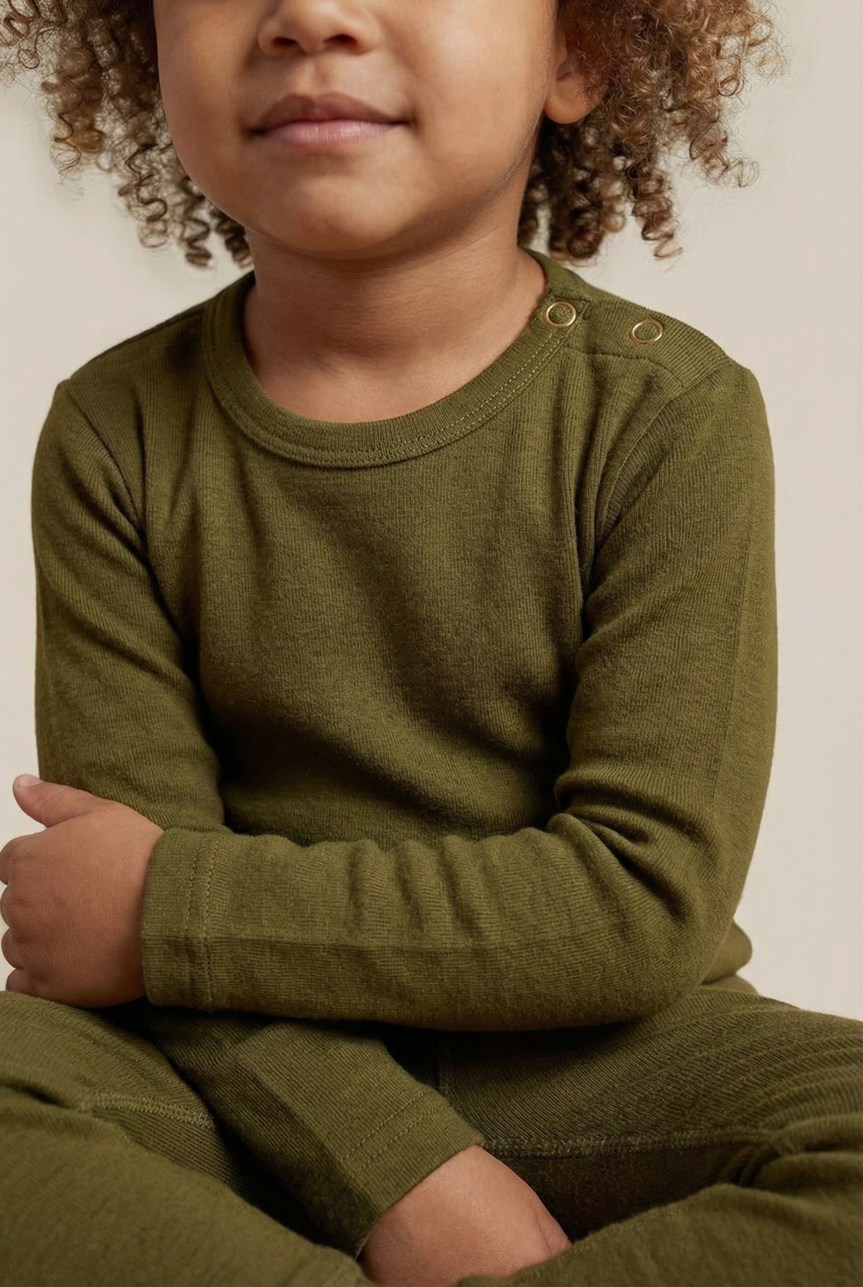 Merino Wool Sweater - Fir Green