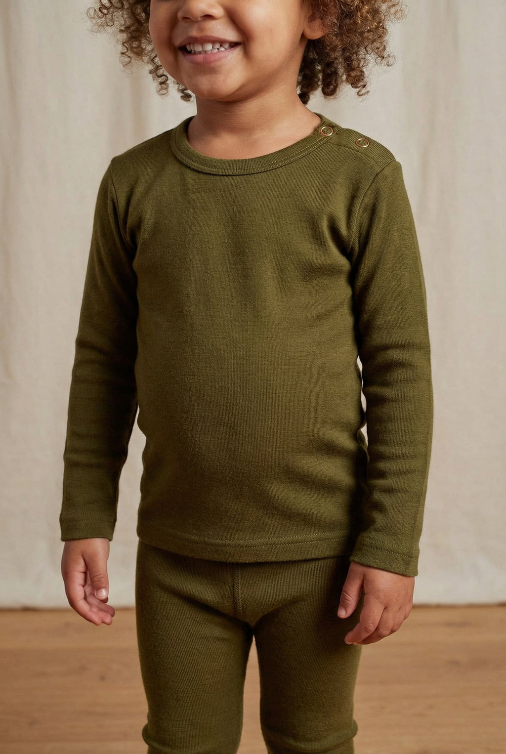 Merino Wool Sweater - Fir Green