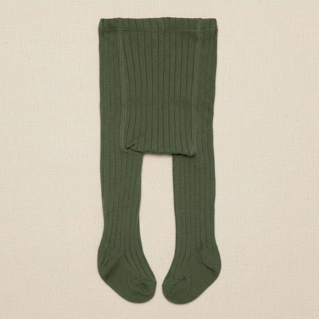 Merino Wool Tights - Light Avocado