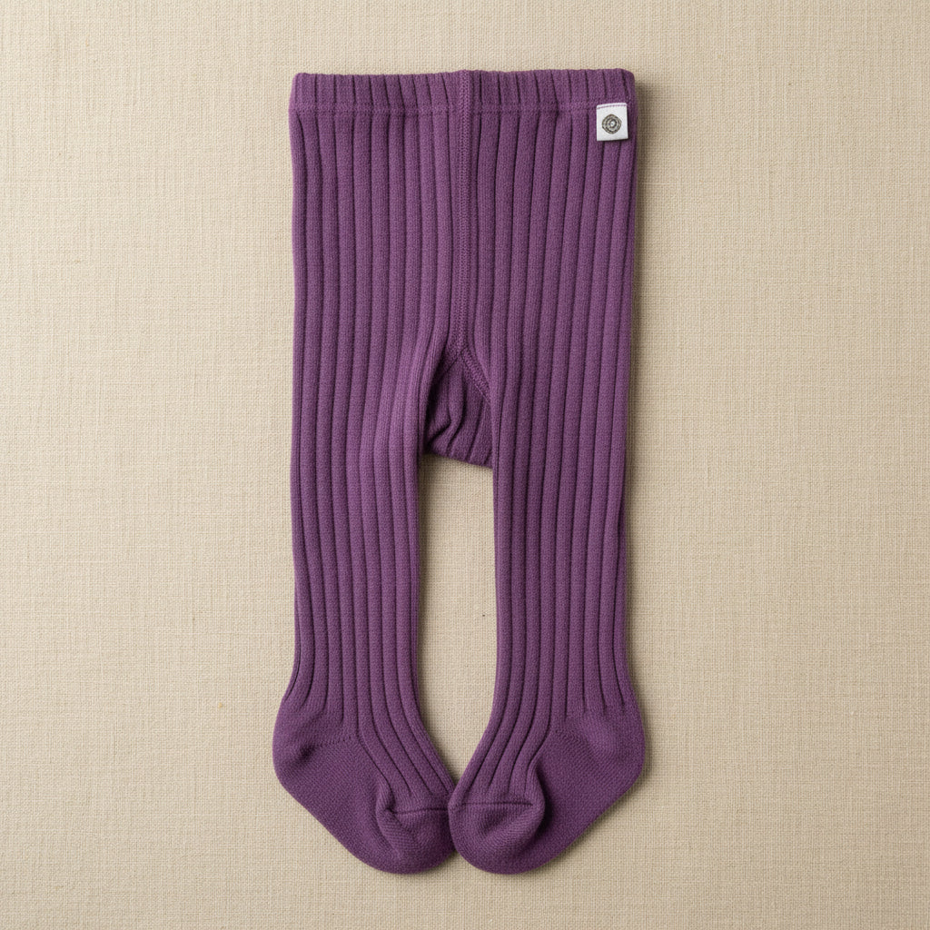 Merino Wool Tights - Orchid