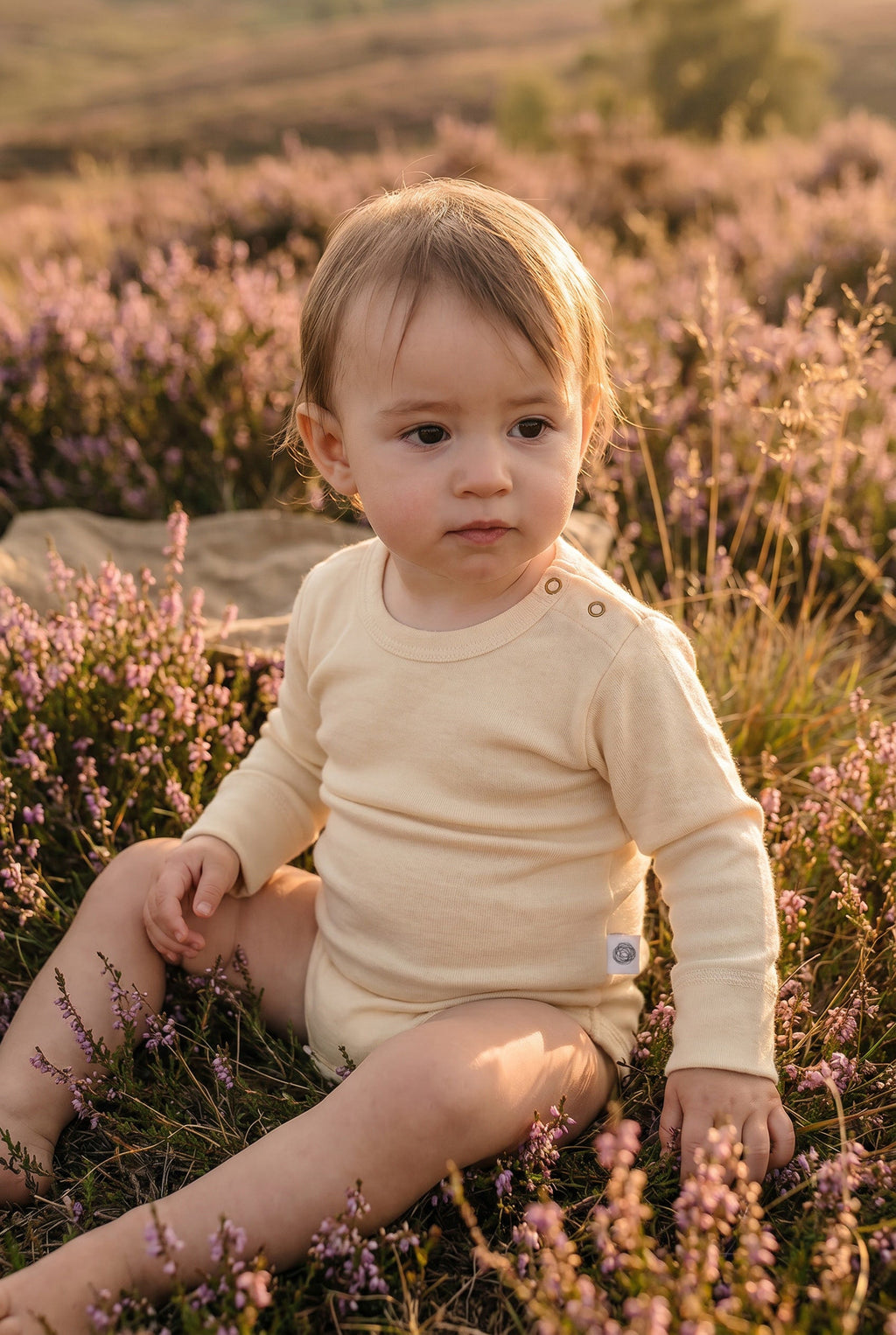 Merino Wool Romper Long Sleeve - Natural