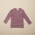 Merino Wool Wrap Sweater - Grape Shake