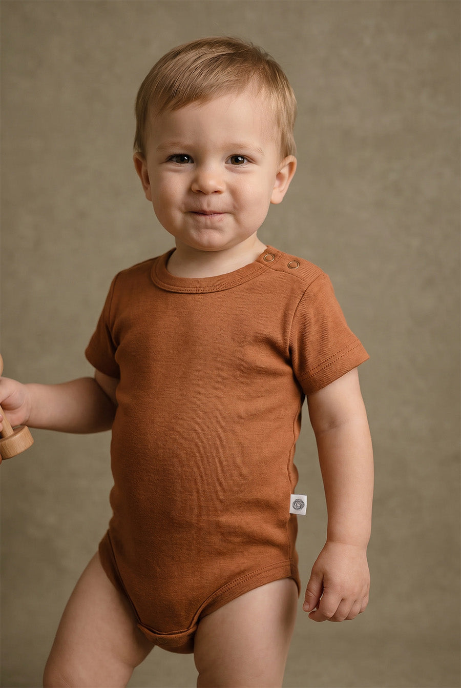 Merino Wool Romper Short Sleeve – Argan Oil