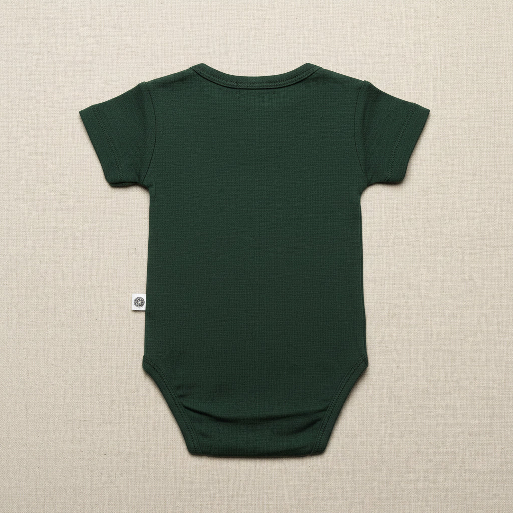 Merino Wool Romper Short Sleeve - Mountain View