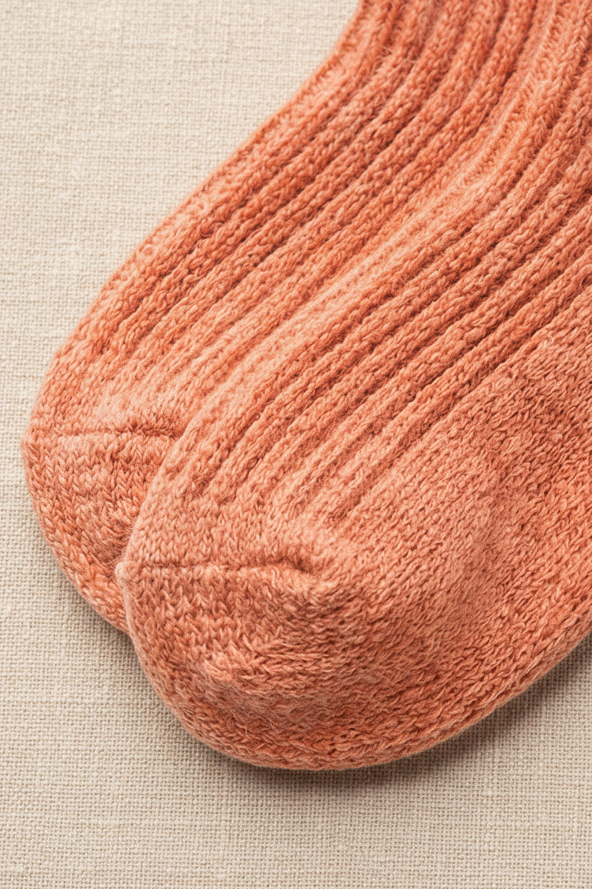 Merino Wool Socks - Peach Fuzz