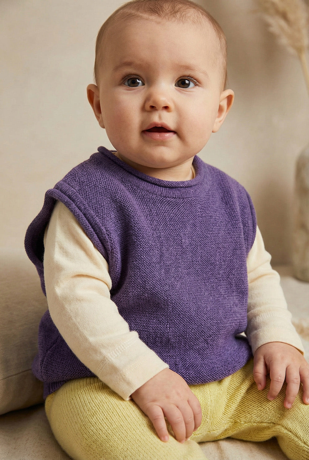 Merino Wool Spencer - Violet