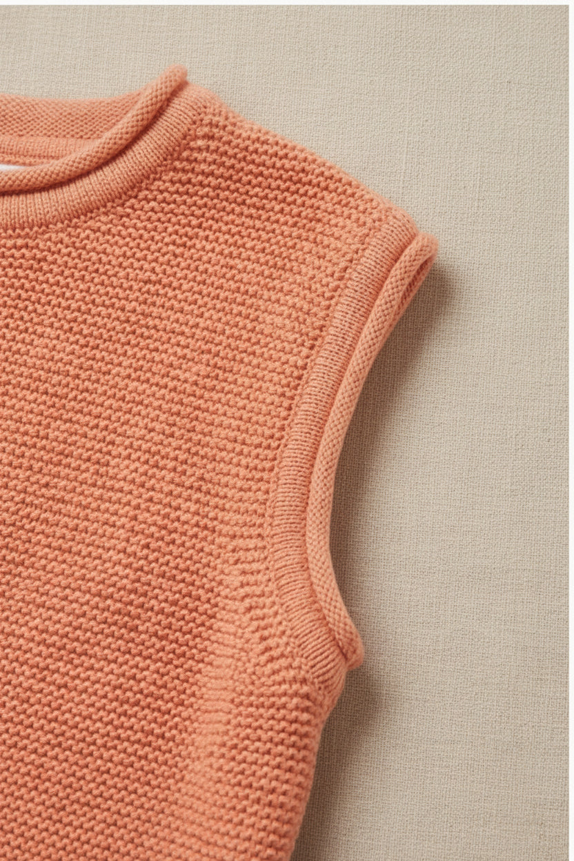 Merino Wool Spencer - Peach Fuzz