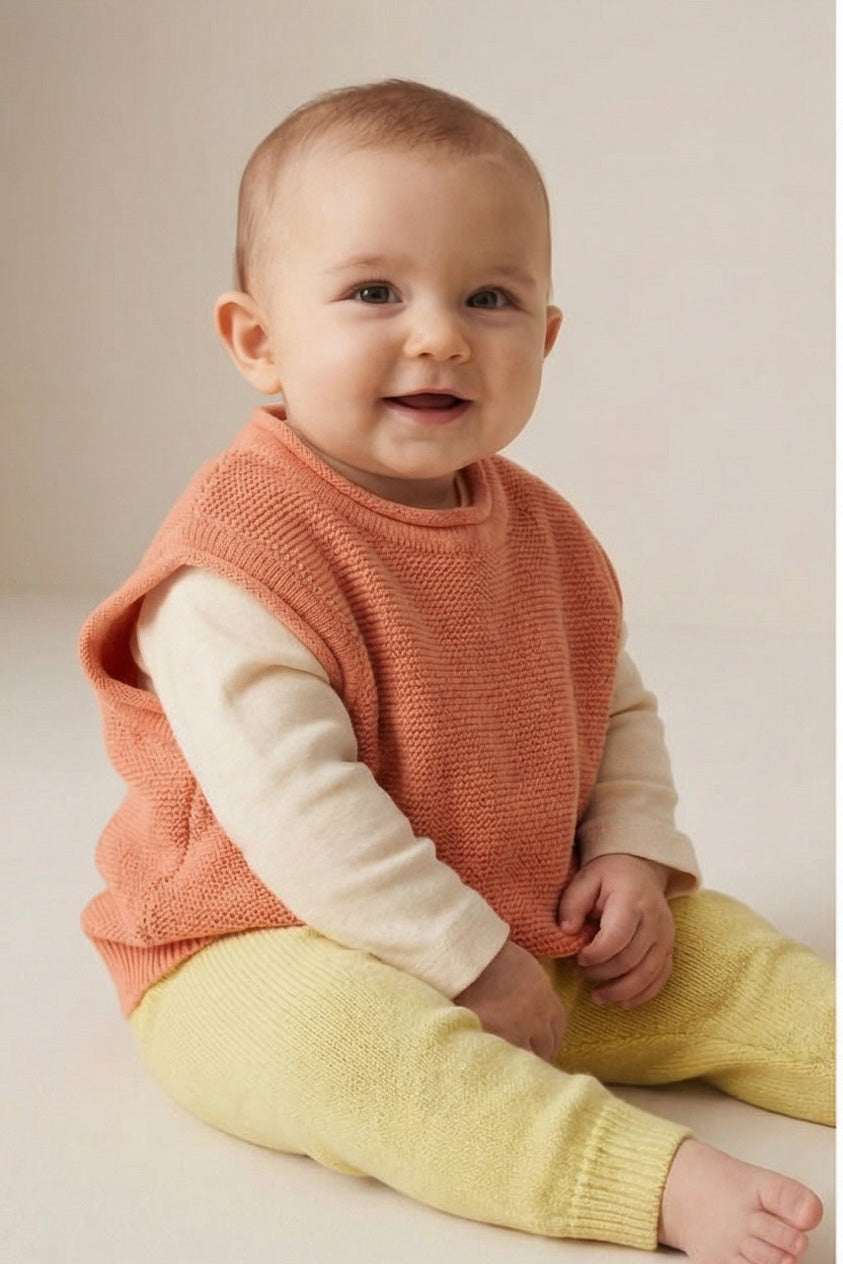 Merino Wool Spencer - Peach Fuzz